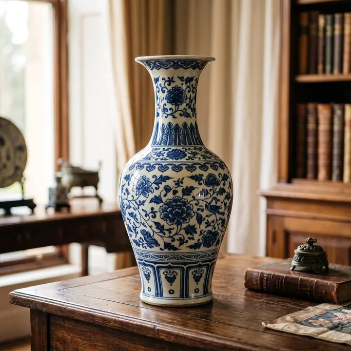 Blue-and-white porcelain vase